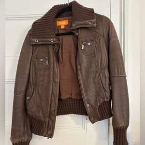 KORS Brown Leather Jacket
